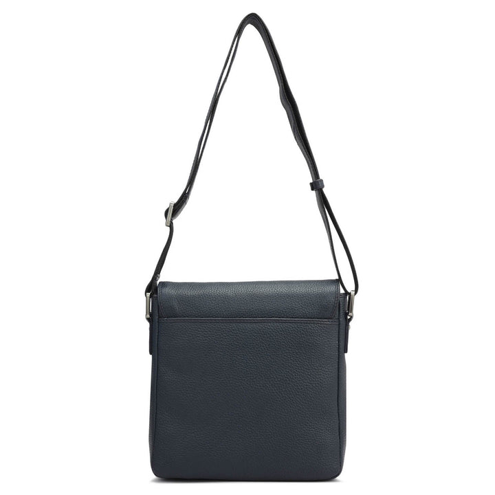 Wax Leather Men Sling - Navy