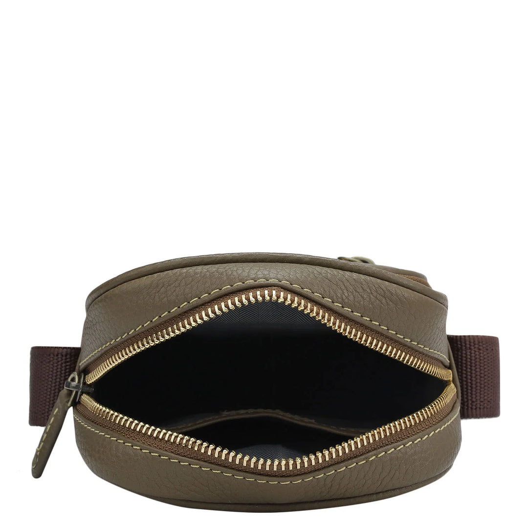 Wax Leather Men Sling - Chocolate