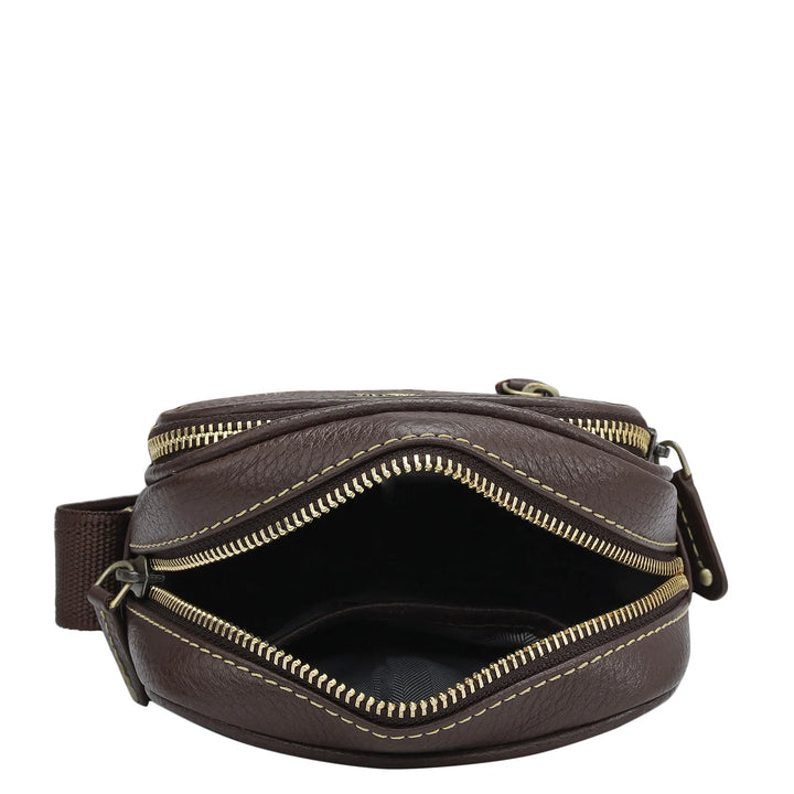 Wax Leather Men Sling - Moss