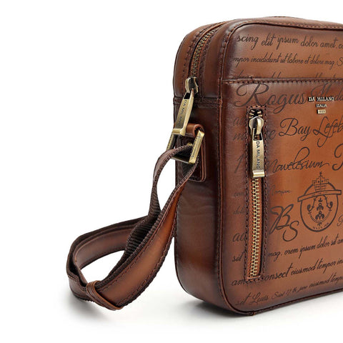 Signato Leather Men Sling - Cognac