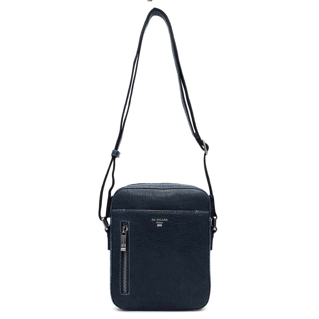 Elephant Pattern Leather Men Sling - Navy