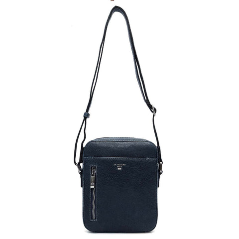 Elephant Pattern Leather Men Sling - Navy