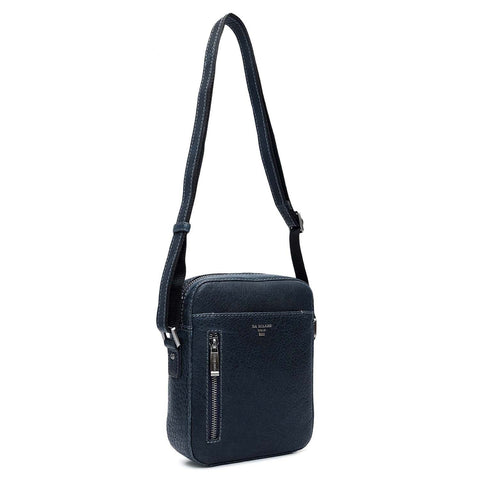 Elephant Pattern Leather Men Sling - Navy