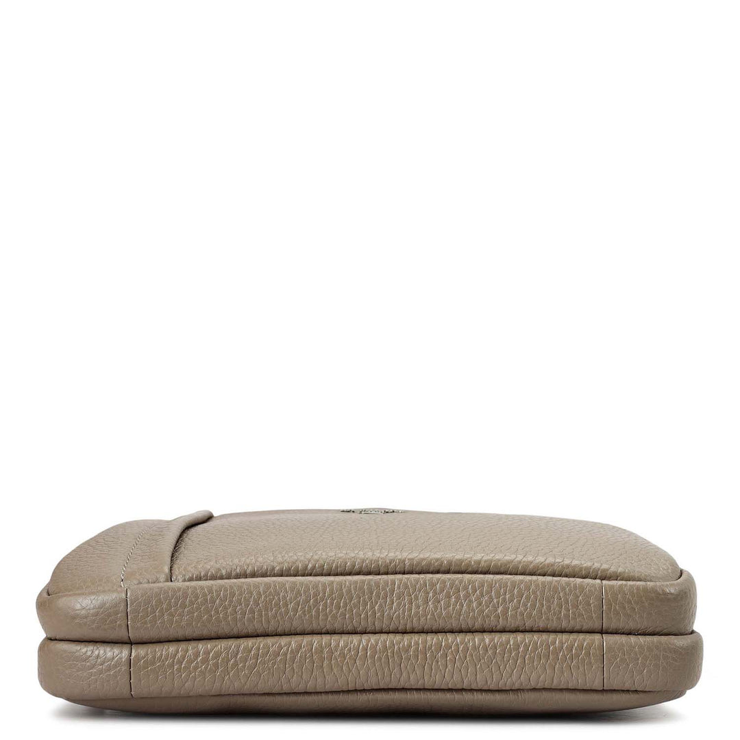 Wax Leather Men Sling - Smoke Grey