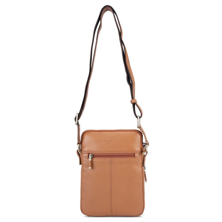 Wax Leather Men Sling - Caramel