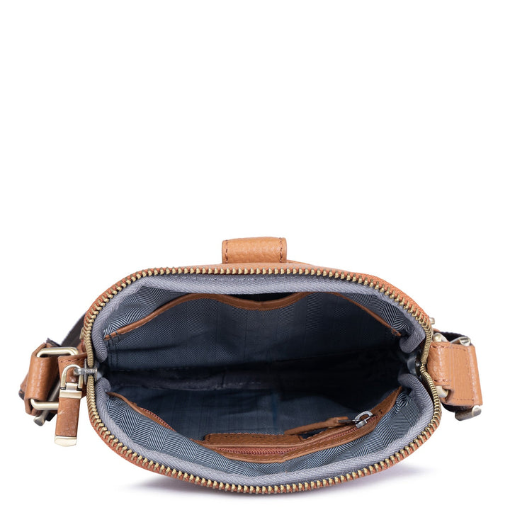 Wax Leather Men Sling - Caramel