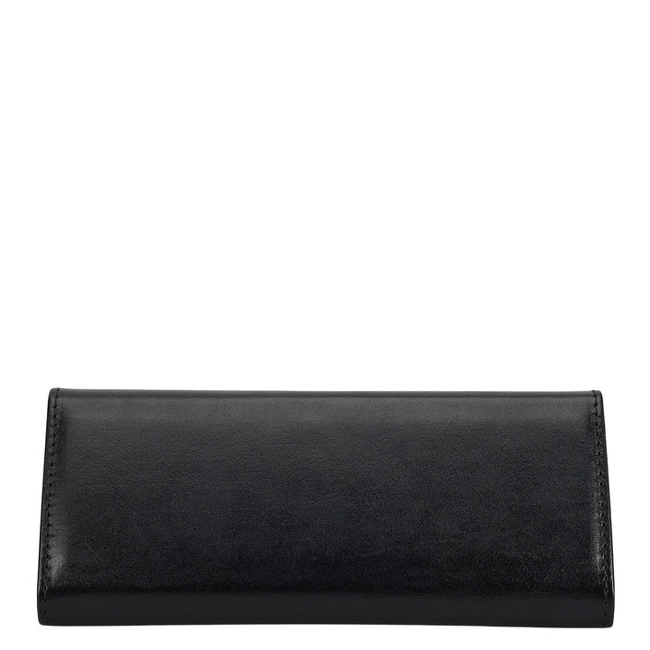Plain Leather Spectacle Case - Black