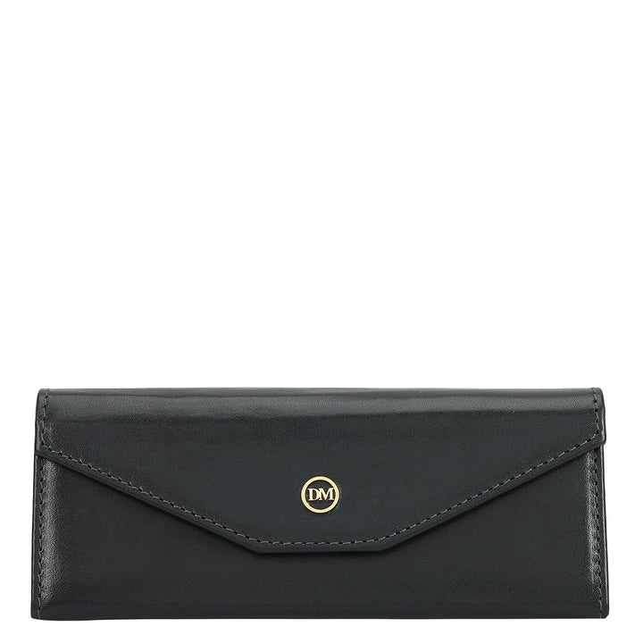 Plain Leather Spectacle Case - Grey