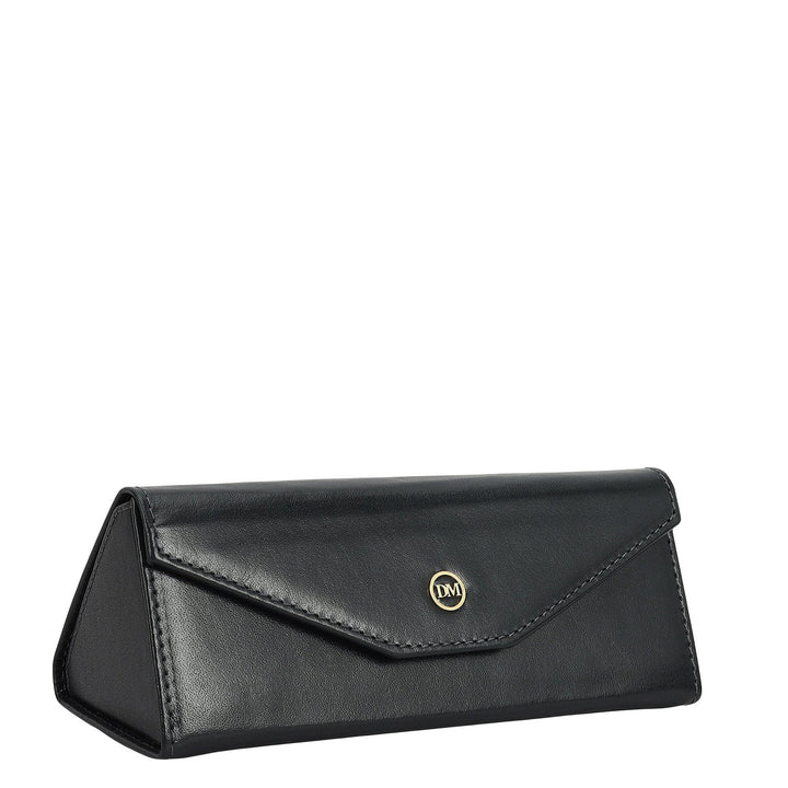 Plain Leather Spectacle Case - Grey