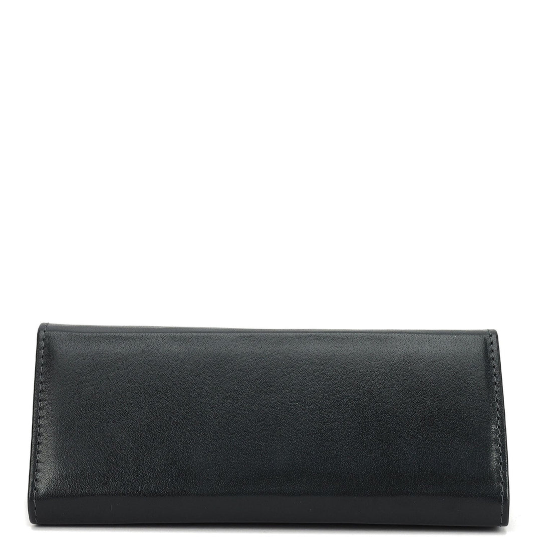 Plain Leather Spectacle Case - Grey