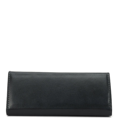 Plain Leather Spectacle Case - Grey
