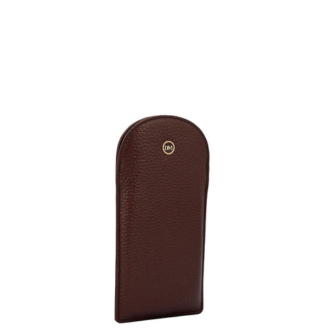 Wax Leather Spectacle Case - Mocha