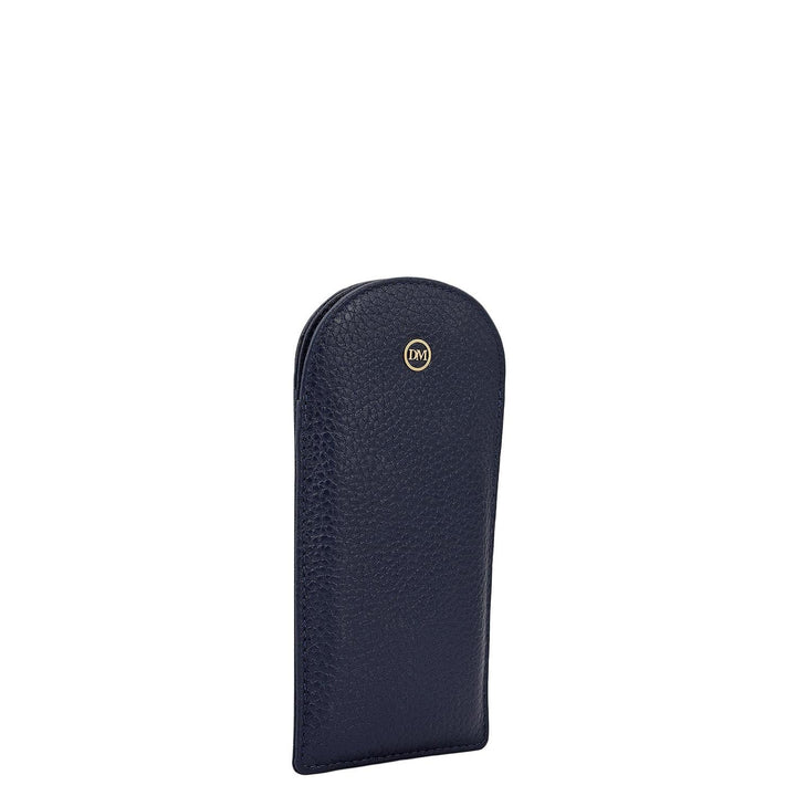 Wax Leather Spectacle Case - Navy