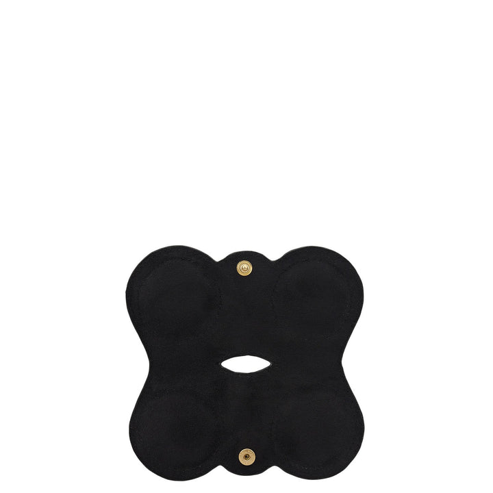 Croco Leather Spectacle Case - Black