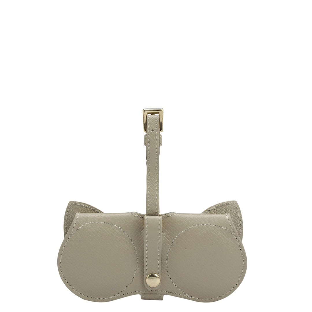 Franzy Leather Spectacle Case - Chalk