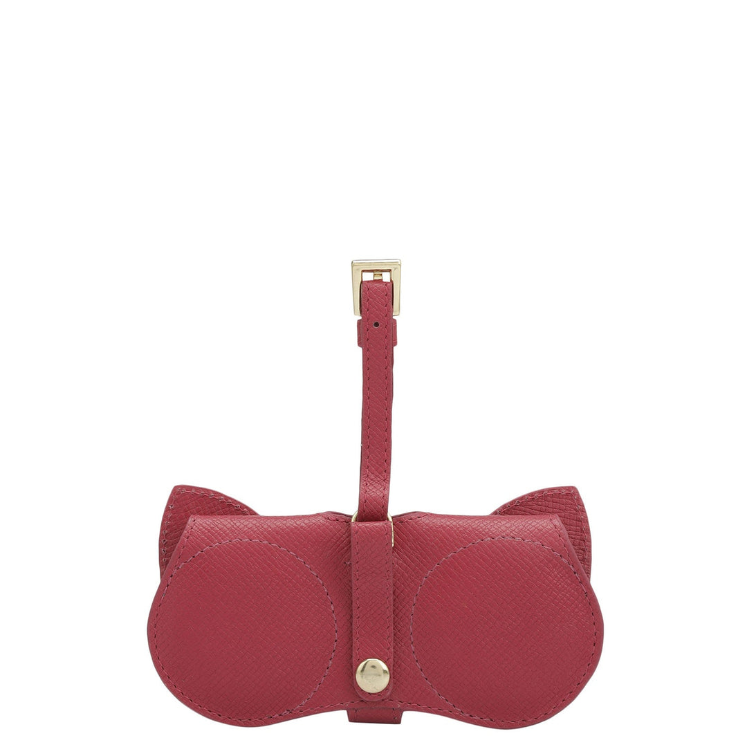 Franzy Leather Spectacle Case - Plumberry