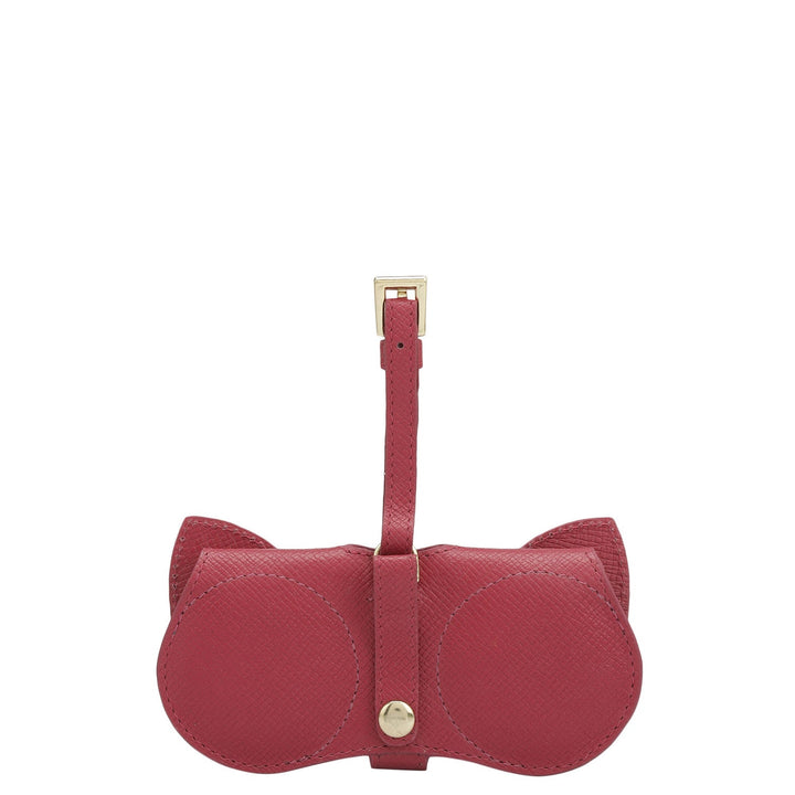 Franzy Leather Spectacle Case - Plumberry