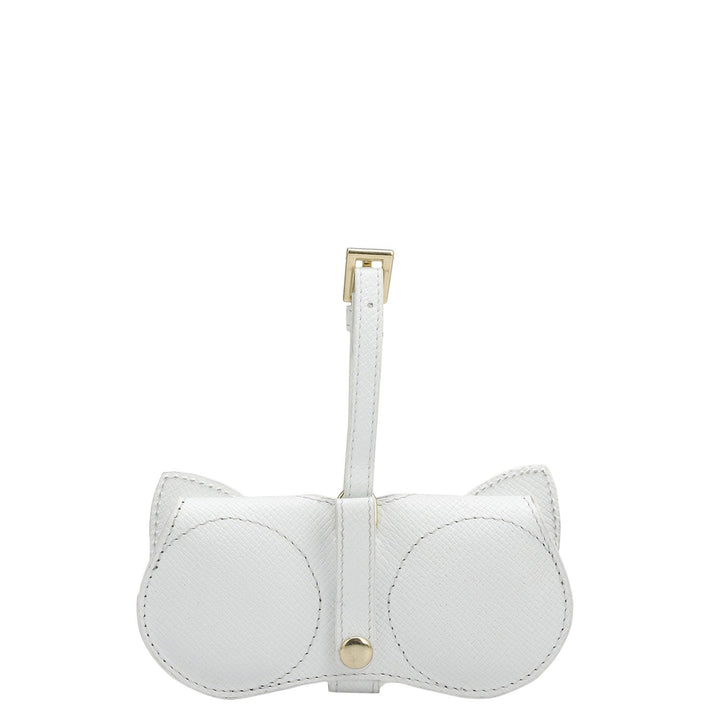 Franzy Leather Spectacle Case - Snow