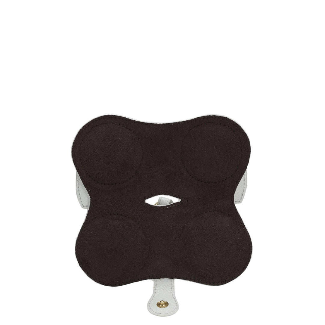 Franzy Leather Spectacle Case - Snow