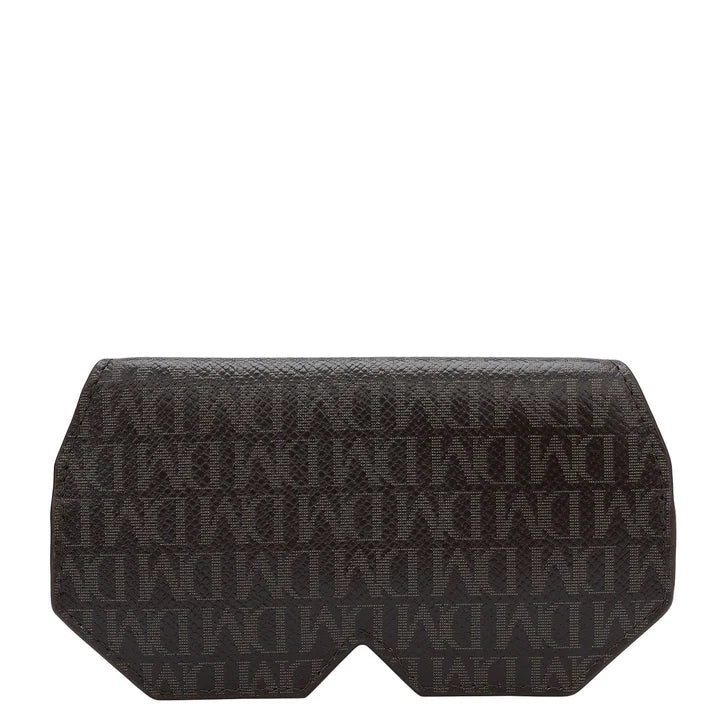 Monogram Leather Spectacle Case - Chocolate