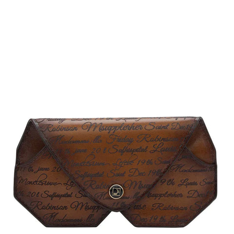 Signato Leather Spectacle Case - Cognac