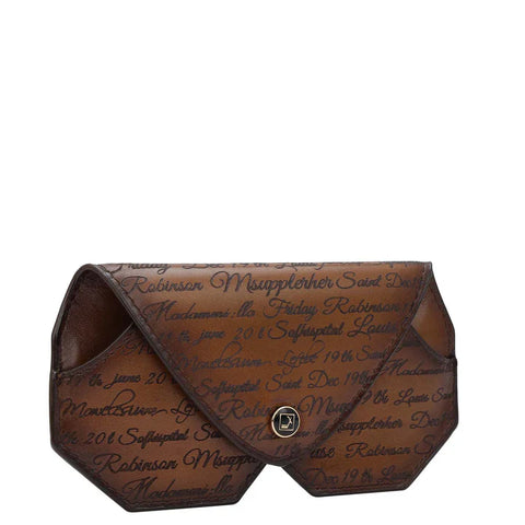 Signato Leather Spectacle Case - Cognac