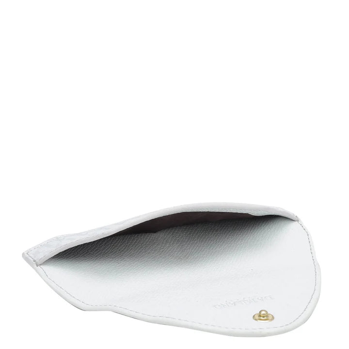 Monogram Leather Spectacle Case - White