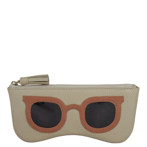 Wax Leather Spectacle Case - Dove