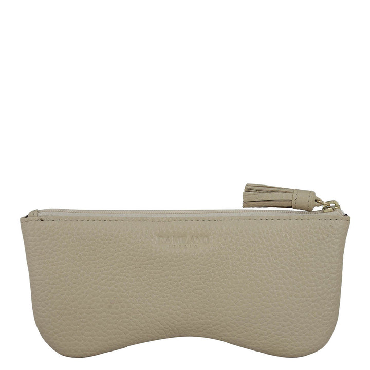 Wax Leather Spectacle Case - Dove