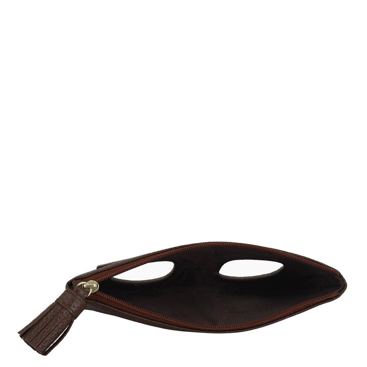 Wax Leather Spectacle Case - Espresso