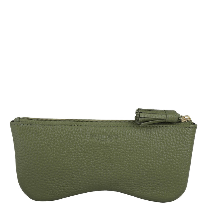 Wax Leather Spectacle Case - Fern