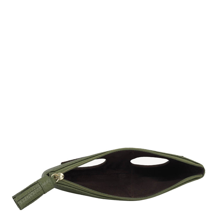 Wax Leather Spectacle Case - Fern