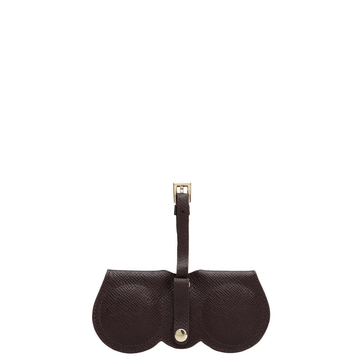 Franzy Leather Spectacle Case - Chocolate