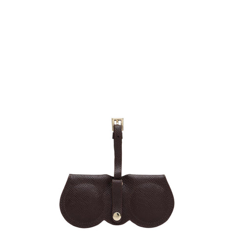 Franzy Leather Spectacle Case - Chocolate
