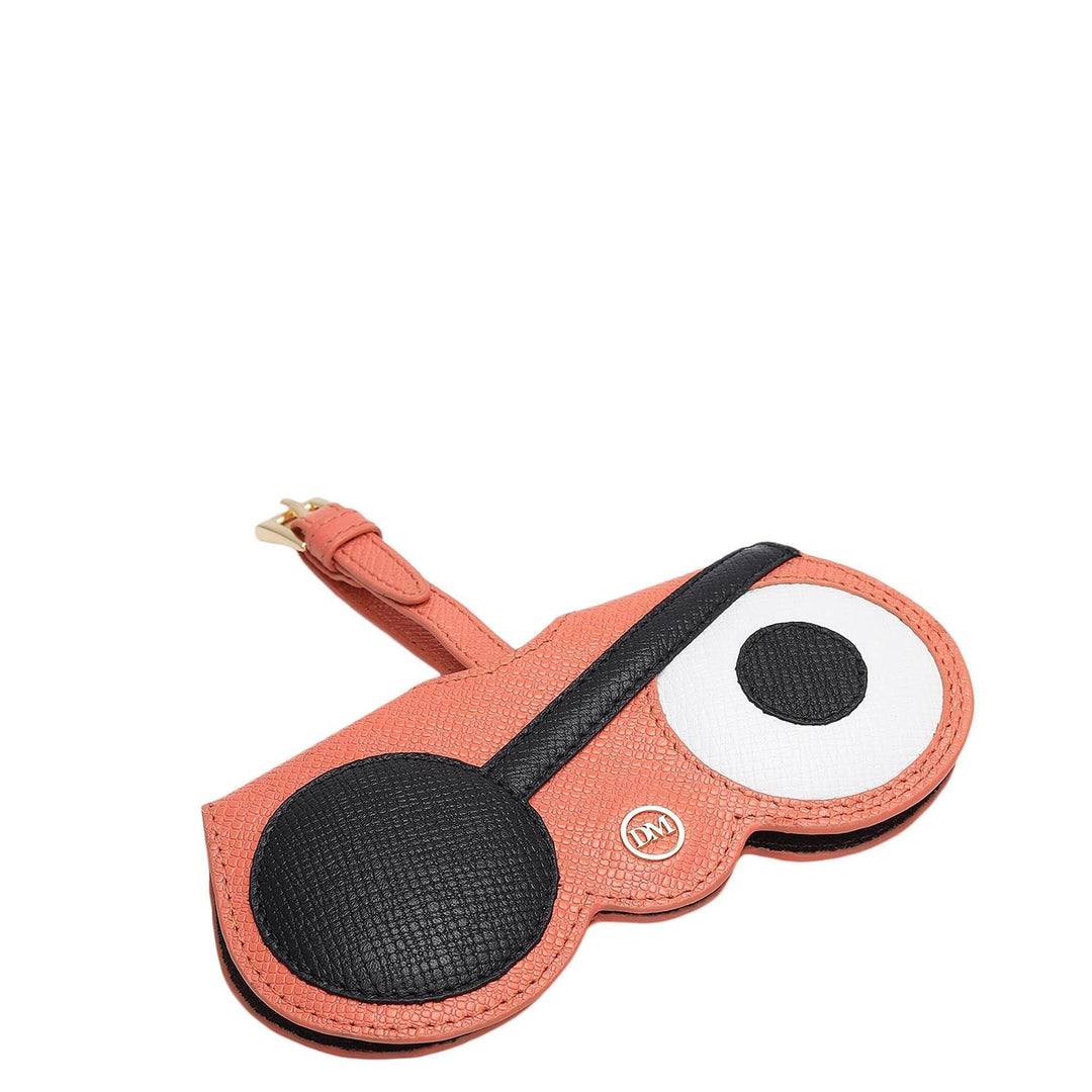 Franzy Leather Spectacle Case - Salmon