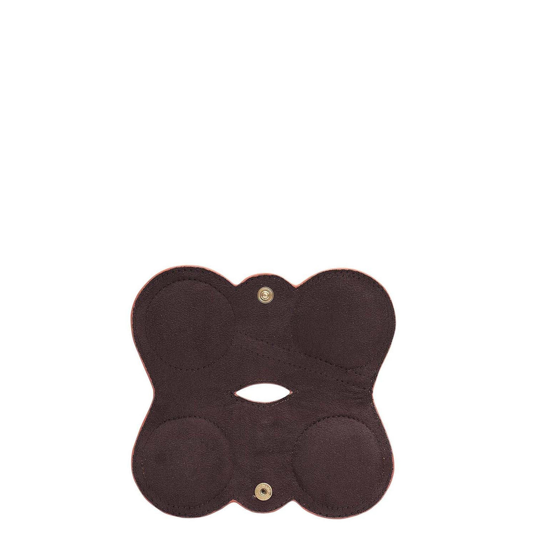 Franzy Leather Spectacle Case - Salmon