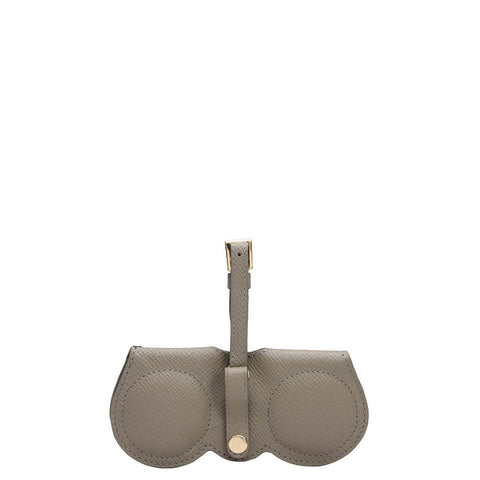 Franzy Leather Spectacle Case - Stone Grey