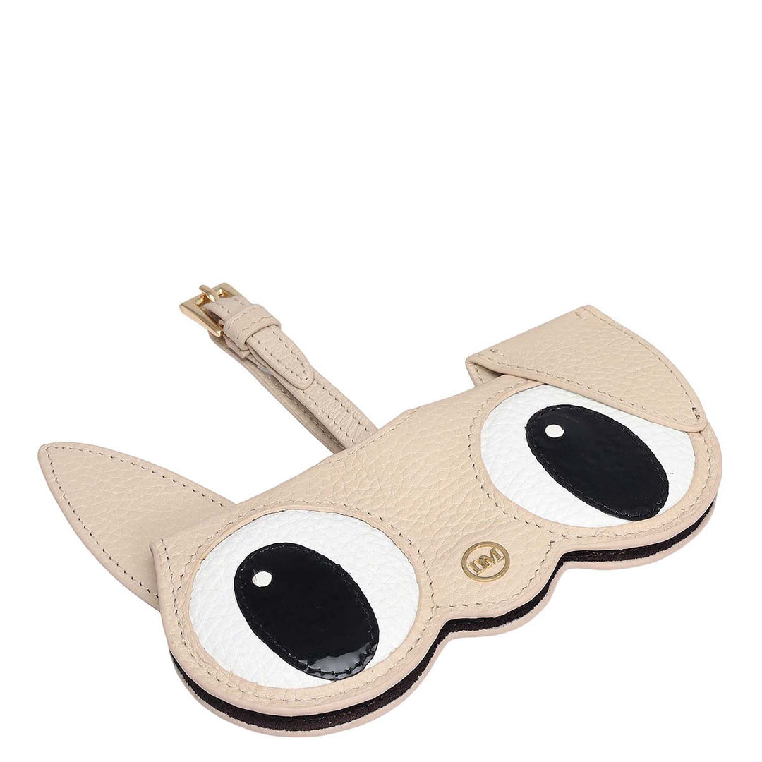 Wax Leather Spectacle Case - Dove