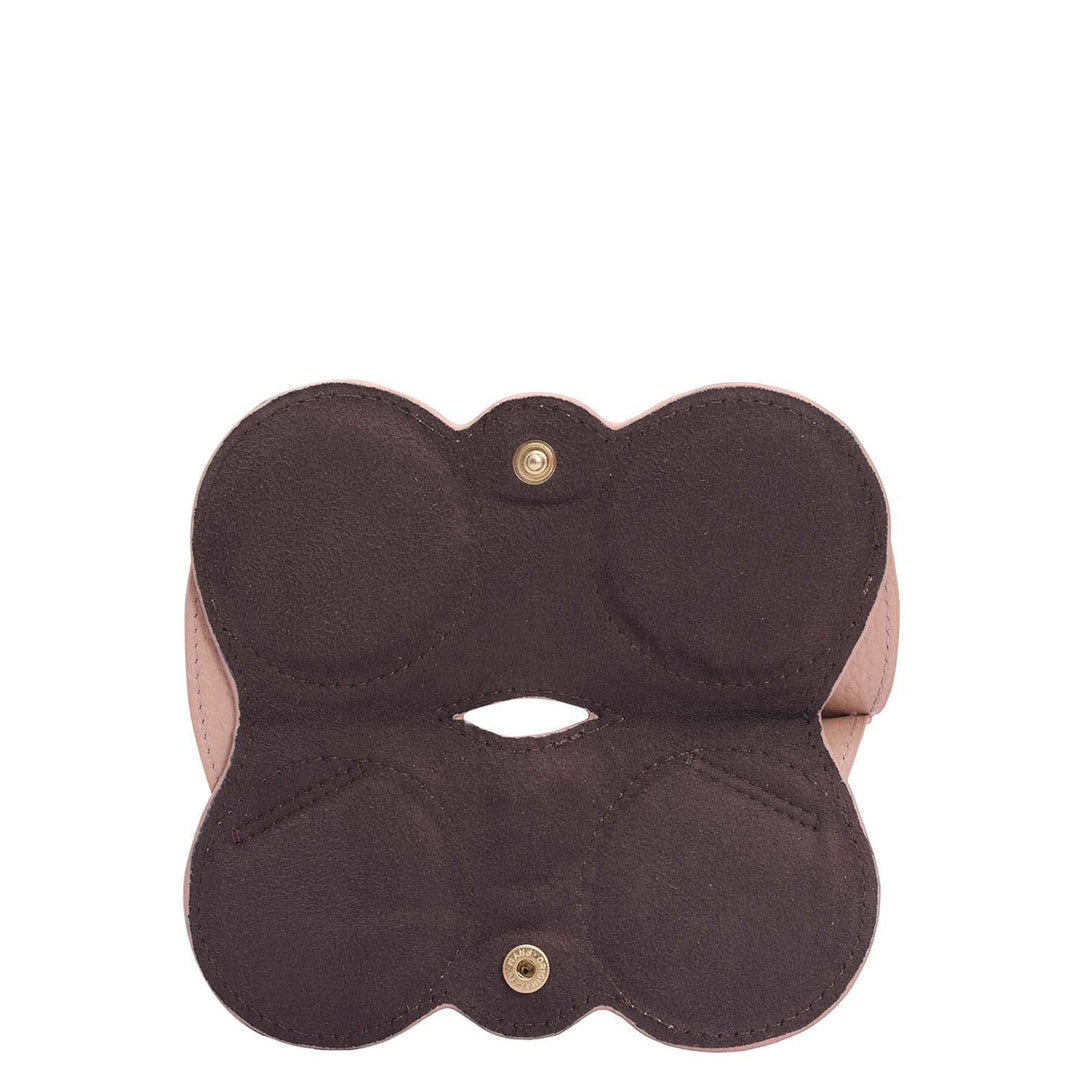 Wax Leather Spectacle Case - Feather