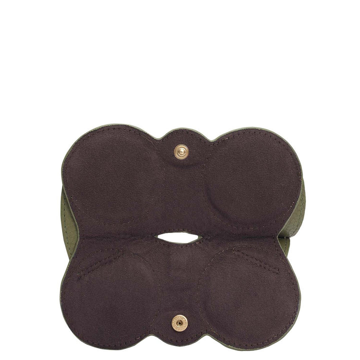 Wax Leather Spectacle Case - Fern