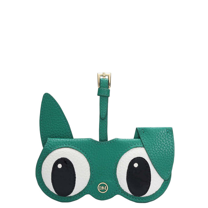 Wax Leather Spectacle Case - Green