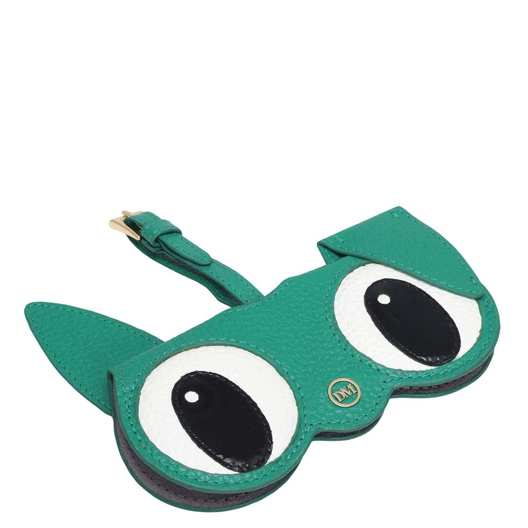 Wax Leather Spectacle Case - Green