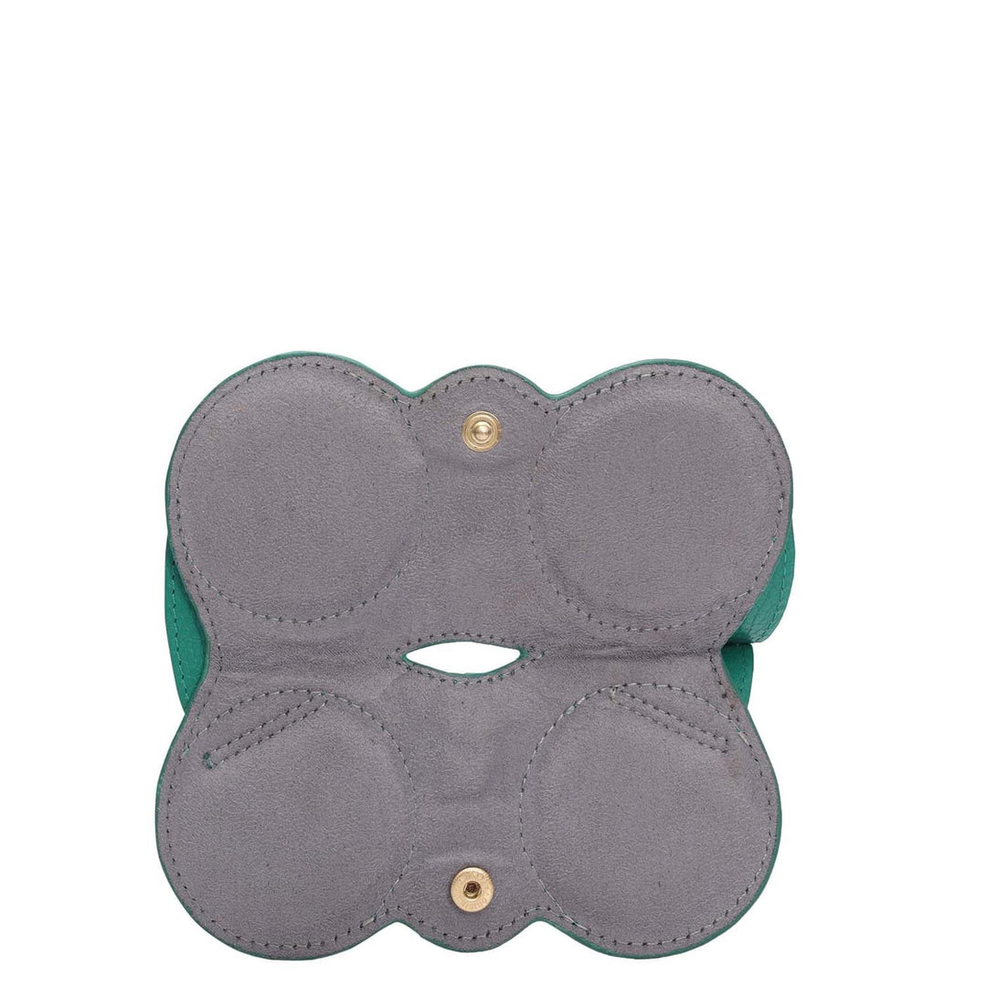 Wax Leather Spectacle Case - Green