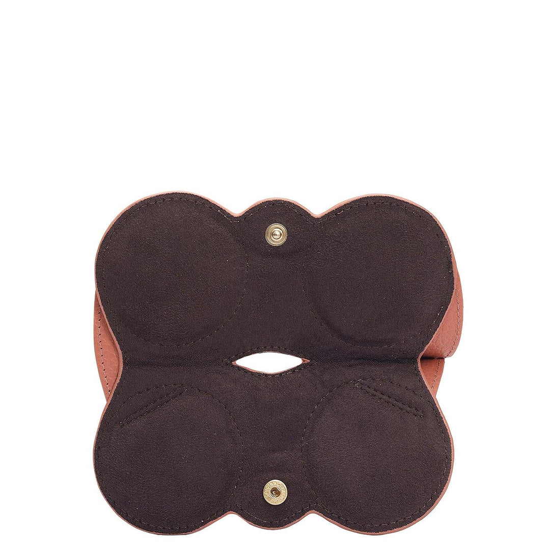 Wax Leather Spectacle Case - Terracotta