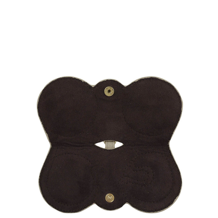 Wax Snake Leather Spectacle Case - Dove