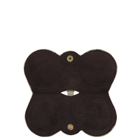 Wax Snake Leather Spectacle Case - Dove