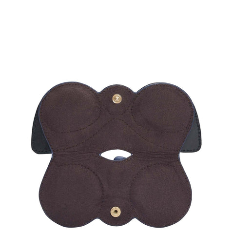 Plain Leather Spectacle Case - Blue