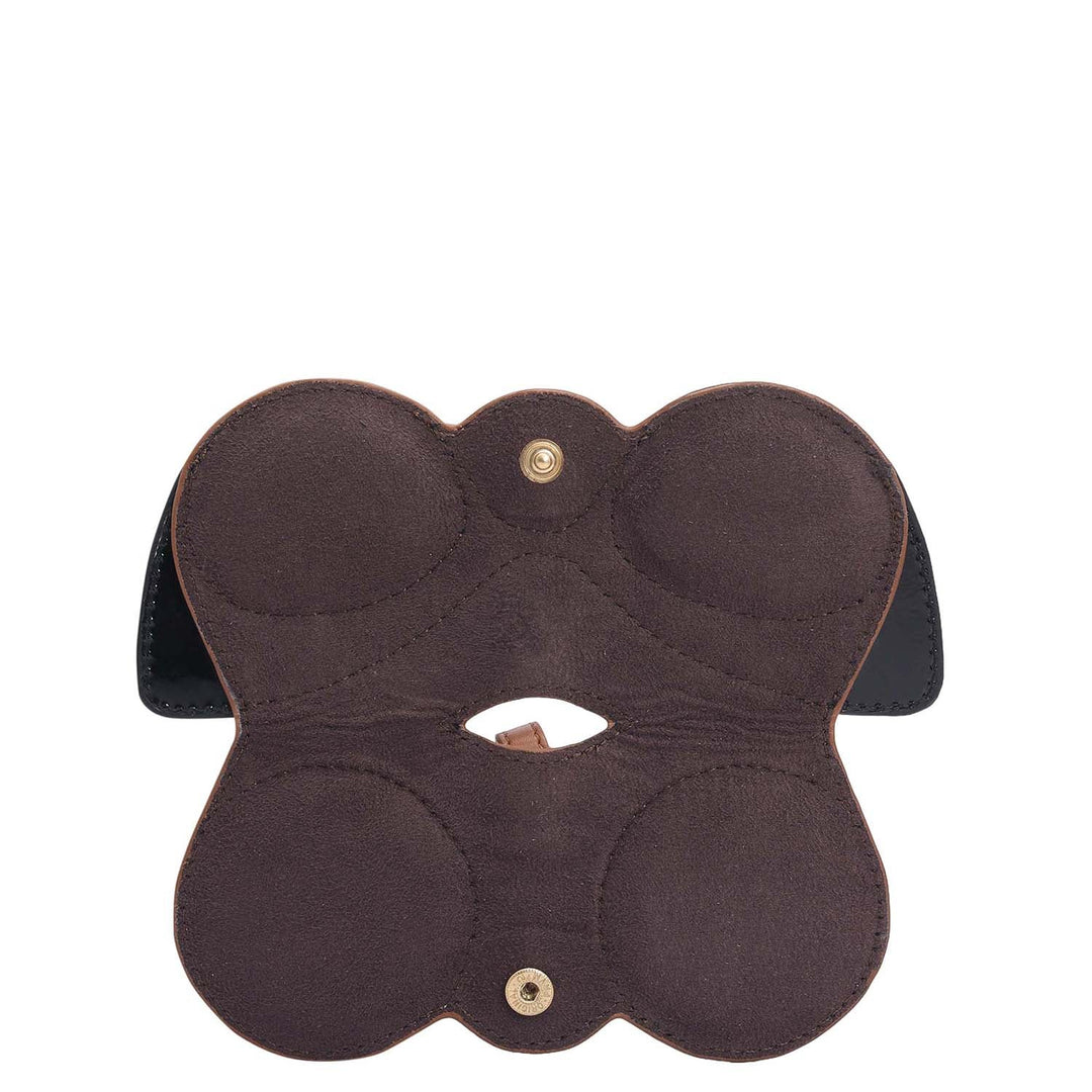 Plain Leather Spectacle Case - Cognac