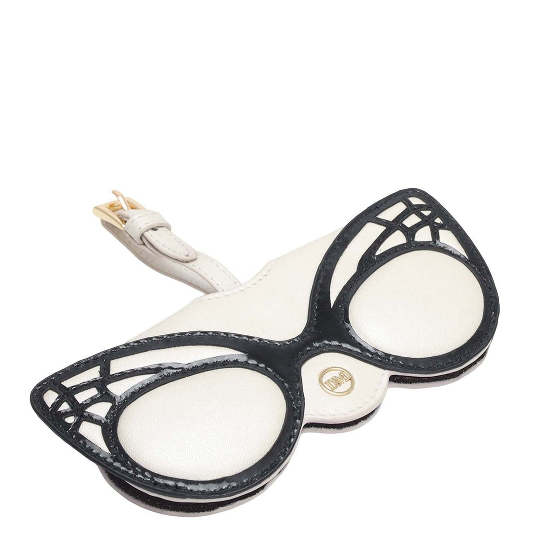 Plain Leather Spectacle Case - Snow
