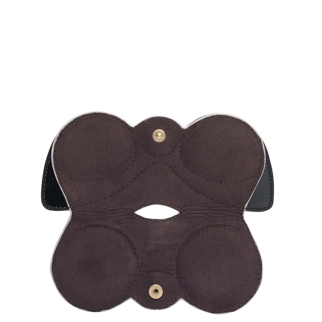 Plain Leather Spectacle Case - Snow